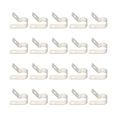  20 Pcs R Type Clamp Cable Fixing Buckle Thread Holder Patch Cables The Wire