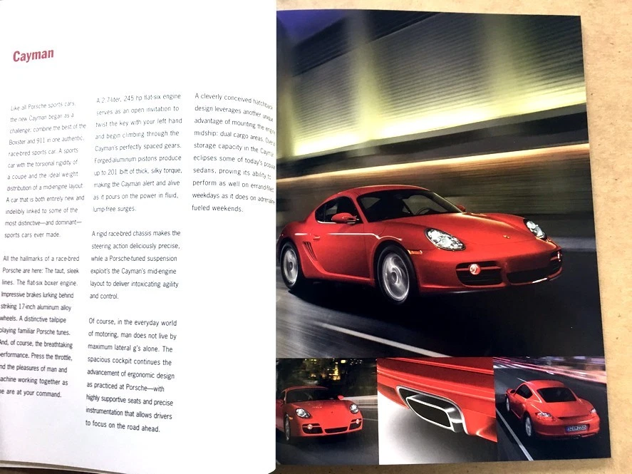 2007 Porsche 52-page Sales Brochure Catalog 911 Turbo GT3 Cayman Boxster Cayenne