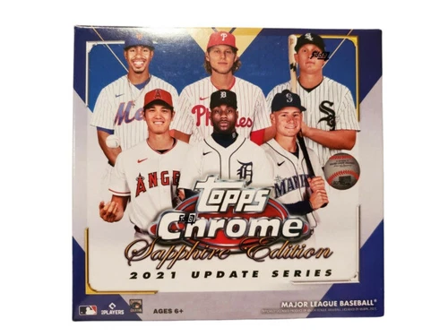 2021 Topps Chrome MLB Baseball Update Series Sapphire Edition Hobby Box SEALED