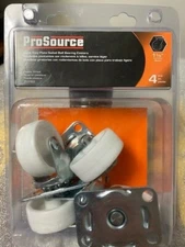 4 PK ProSource JC-B11-PS Light Duty Swivel Caster 50 lb Cap 1-5/8" Hard Plastic