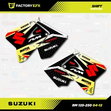 01-08 RM Shrouds Only Suzuki Graphic Kit RM125 RM250 125 250 Decal Sticker Shift