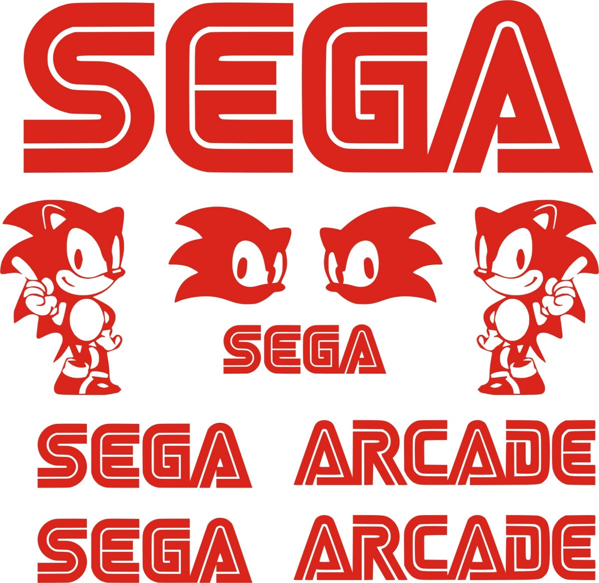 KIT PEGATINAS - STICKERS - VINILO - VINYL - RETRO ARCADE SYSTEMS - Vinyl BarTop