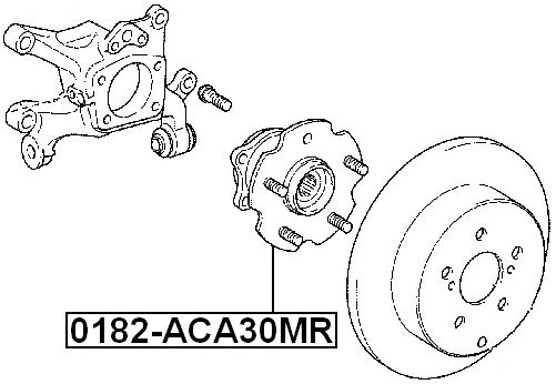 BUJE DE RUEDA TRASERA - Para Toyota RAV4 ACA3#/GSA3# 2005 - OEM: 42410-42040 Foto 2 de 3
