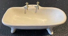 VTG Fantastic REEVES Museum Miniatures Dollhouse Porcelain Bathtub *See Details