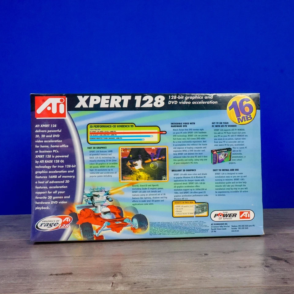 Vintage ATI Rage Xpert 128 Graphics VideoCard 16MB PCI New in Factory Sealed Box - Image 4 of 4