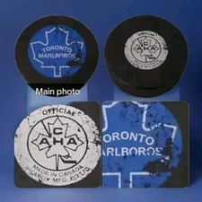 TORONTO MARLBOROS CAHA OFFICIAL HOCKEY PUCK VICEROY MFG.  MADE IN CANADA 🇨🇦