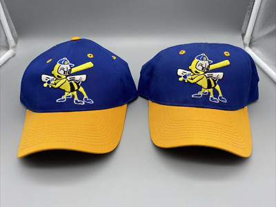 LOT (2) Burlington Bees Outdoor Cap MiLB Minors OSFM - U Get Both