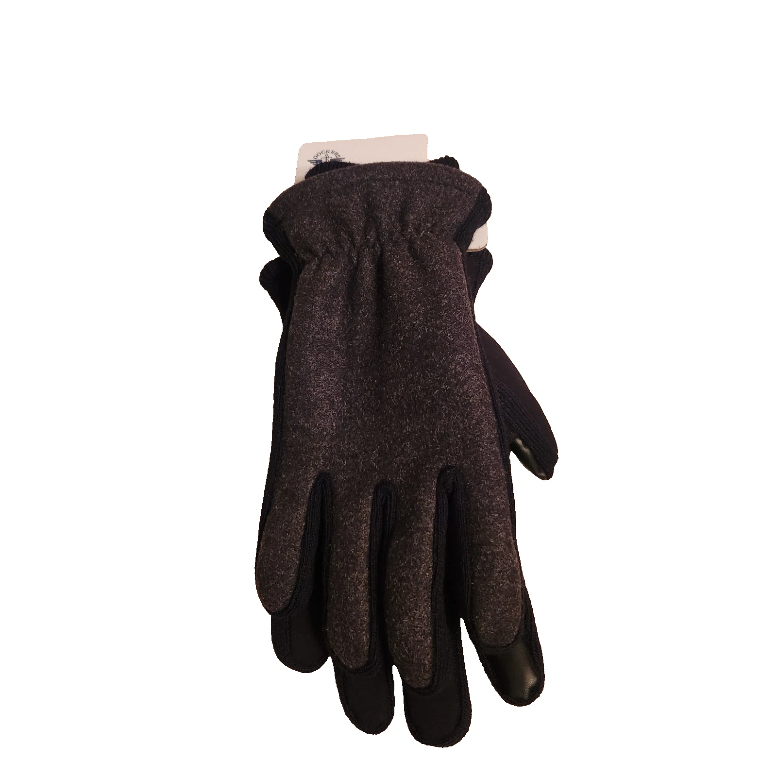 Dockers Men's L Warm Black Gloves With Touchscreen Capability