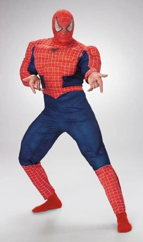 Spiderman Deluxe Adult Muscle Chest Costume Spiderman Deluxe Adult Muscle Chest Costume