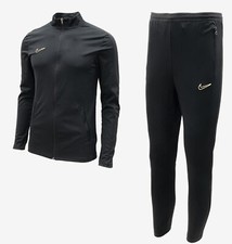 Nike Men Dry Academy 23 Track Suit Set Black Gold Jacket Pant Jersey DV9754-016