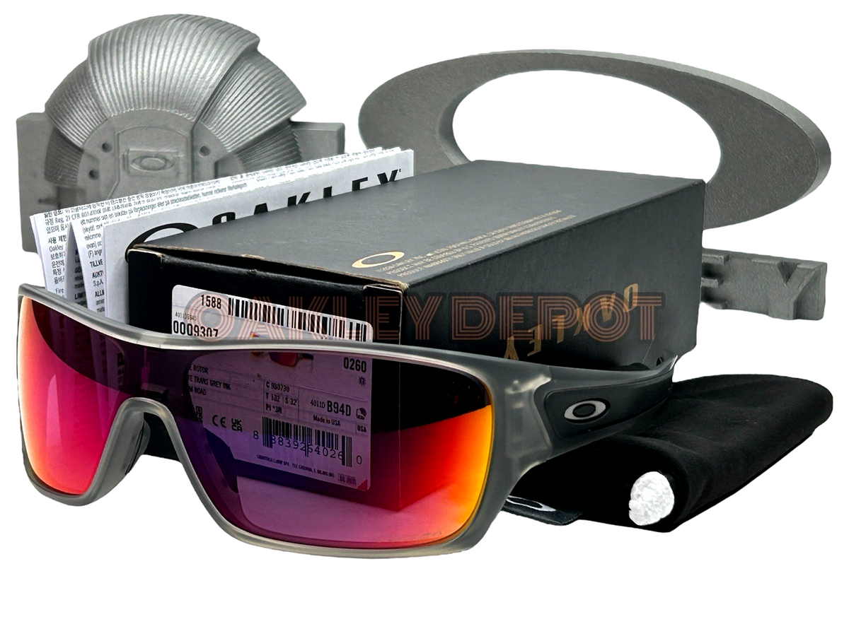 ✓🕶️ OAKLEY TURBINE ROTOR 009307 MATTE GREY INK/PRIZM ROAD