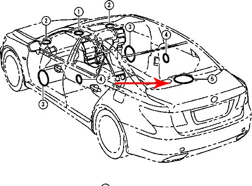 ОРИГИНАЛЬНЫЙ ДИНАМИК САБВУФЕРА LEXUS LS460 LS460L LS600H 06-12 Mark Levinson 86160-0WG70 - Изображение 3 из 4