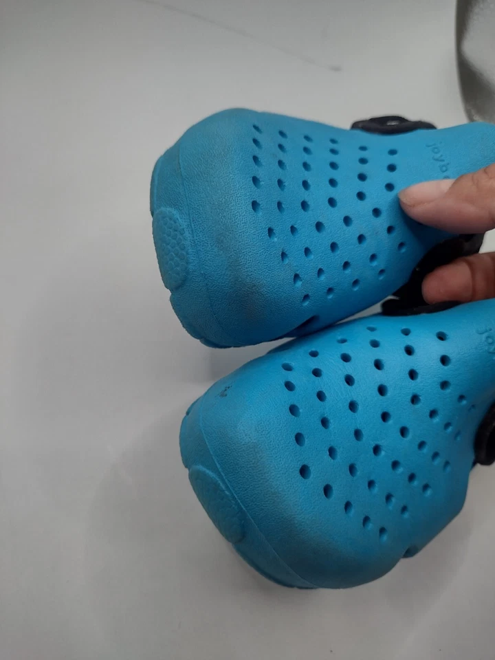 Sandalias zuecos de goma Joybees Kids Creek sin cordones talla C8 azul A27 Foto 2 de 4