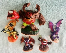 Skylanders Lot #12: Tree Rex, Spyro, Cynder, Ignitor, Pop Fizz