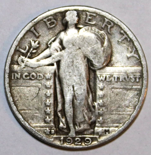 1929-S Standing Liberty Quarter - Very Good/Fine - #0120E