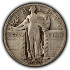 1927-S 25c Standing Liberty Silver Quarter - Fine Key Date - SKU-Z6490