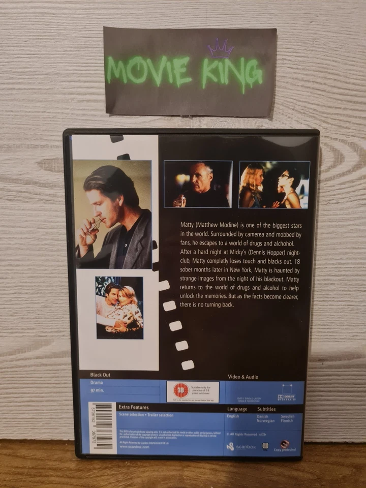 The Blackout (DVD, 1997) Edgy Drink & Drugs Drama- Cult Viewing [Region 2] [UK] - Image 4 of 4