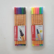 Stabilo Point 88 Fineliner Set of 6 Solid and Neon Color 0.4mm Fine Writing Pen