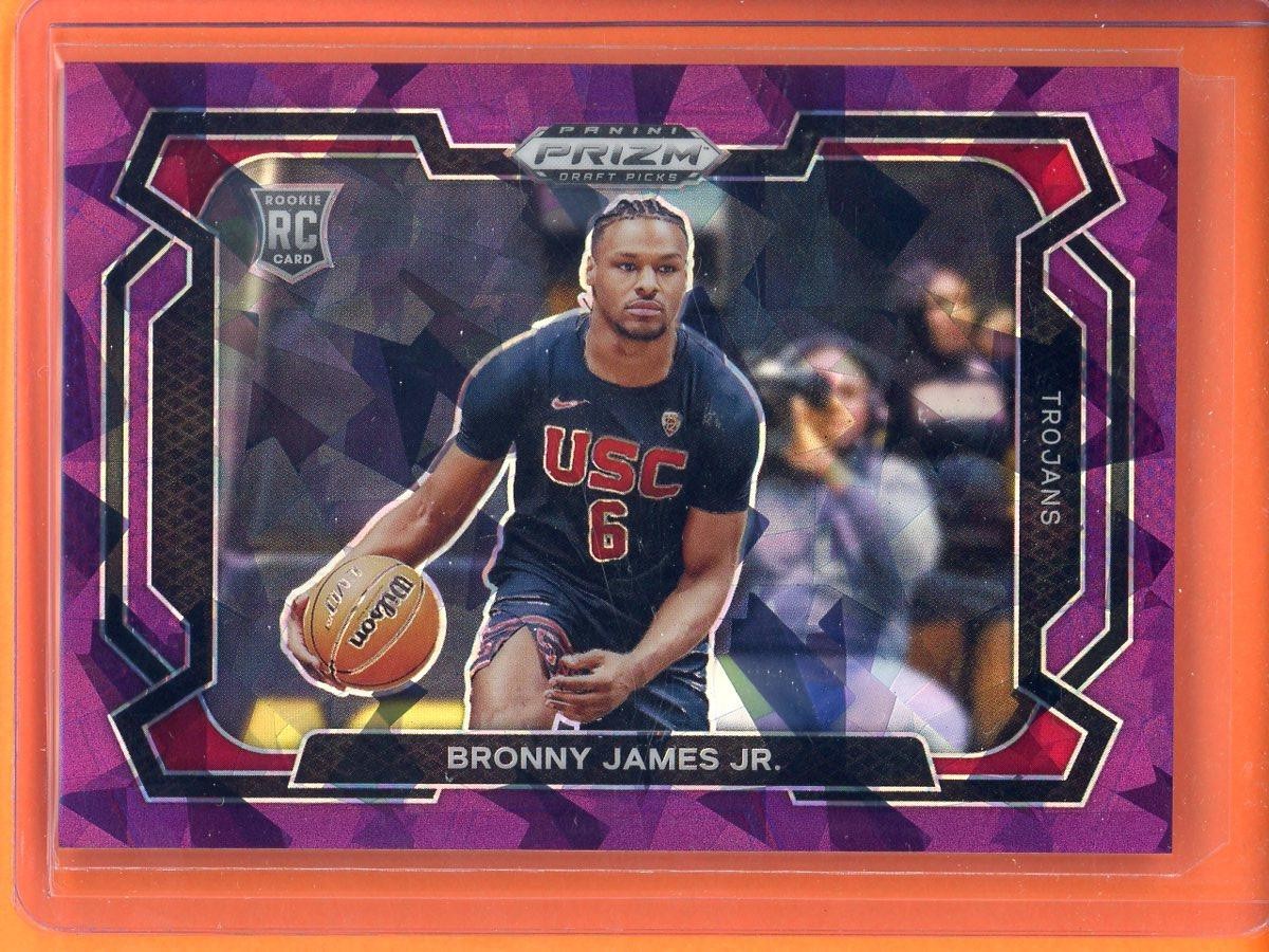 Bronny James Jr. Prizms Purple Ice Variation /149 2024 Prizm Draft Picks #86