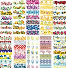 Heat Shrink Wrap Easter Egg Wraps Sleeve Decoration Sticker for 7 Eggs Pysanka