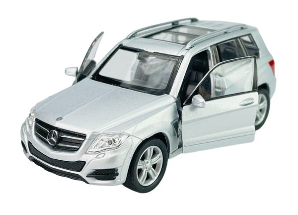 Welly Mercedes - Benz Glk Silber 1:34 Die Cast Metal Model Neu Im Kasten-image