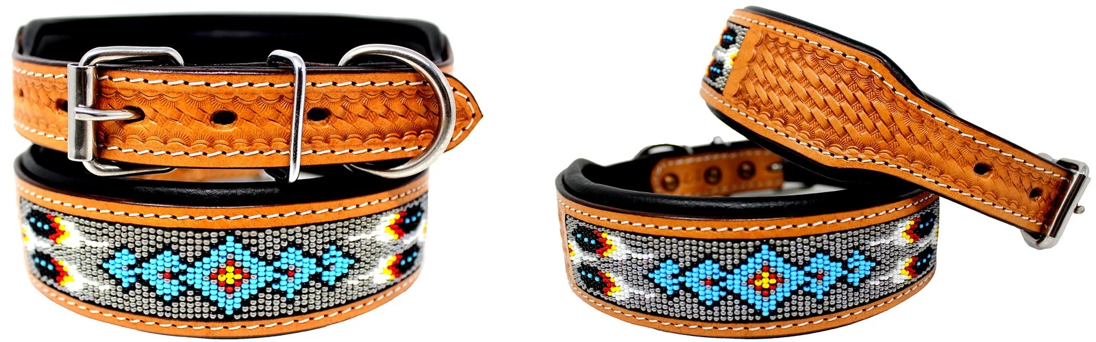 Dog Puppy Collar Genuine Cow Leather Padded Canine Pet 60116
Opens in a new window or tab