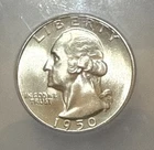 1950 S ICG Graded MS66  Washington Quarter