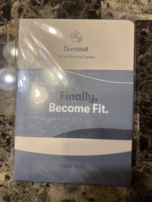 HABIT NEST Dumbbell Transformation Journal Hardcover New