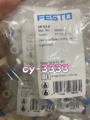 1PC NEW FESTO GR-QS-8 193970 One-way flow control valve Fast Delivery GR-QS-8