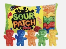 Sour Patch Kids Package Pillow Set with Mini 5PK Candy Pillows 10” X 16” New