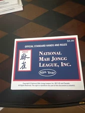 2017 National Mah Jongg Standard Print League Card/Rule 