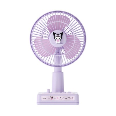 Retro Kuromi Purple Fan Rotating Kawaii Blue Sanrio Strong