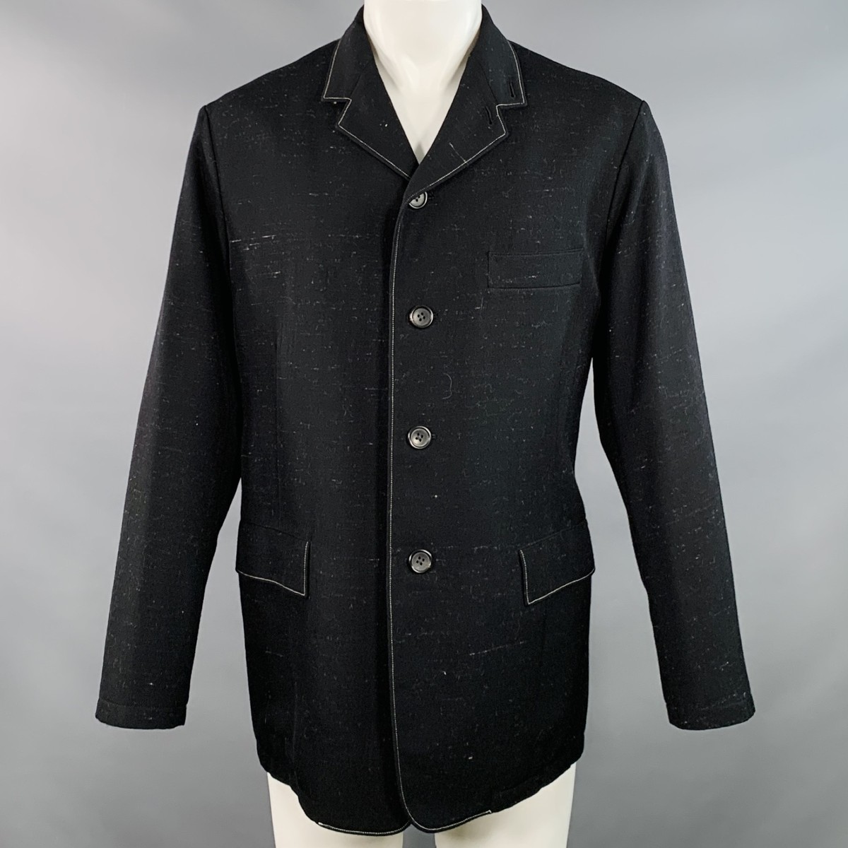 ジャケット・アウター Yohji Yamamoto Wool Stitch Trench Coat Yohji Yamamoto Wool Stitch Trench Coat