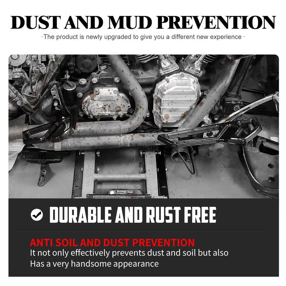 Black Empire Driver Passenger Floorboards For Harley Road Electra Glide 86-2025 - Image 4 of 4