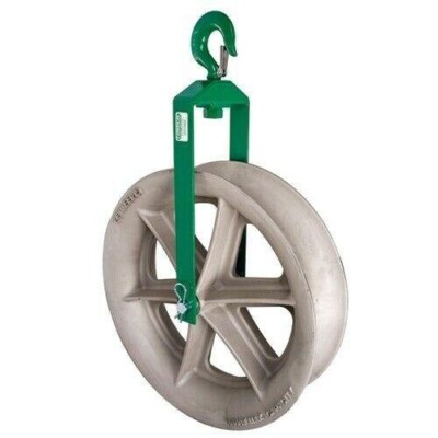 Greenlee 8024 24  Hook Type Cable Sheave Assembly 8000lbs - Reconditioned