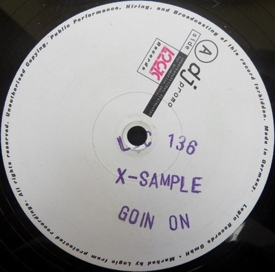 X-Sample feat. Jennifer  - Goin' On Promo Vinyl 12'' Capella Ramirez Eiffel 65