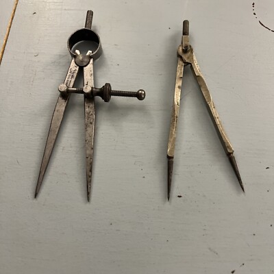 Spring Joint Compass 2 VTG Machinist Spring Joint Dividers Compass One Union Tool Co. | eBay