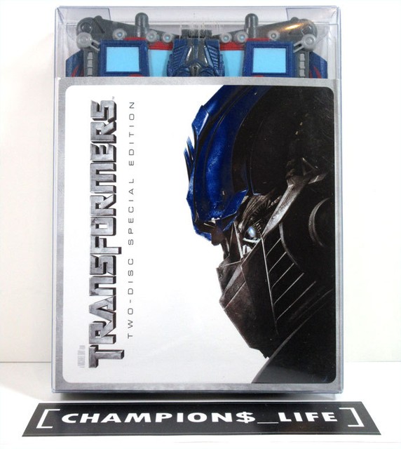 TRANSFORMERS TWO DISC SPECIAL EDITION DVD OPTIMUS PRIME FOLD OUT