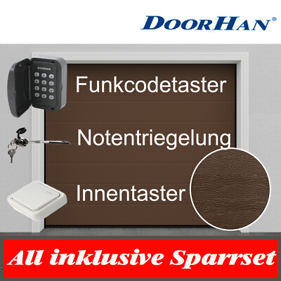 Porta Sezionale Garage DoorHan Con Operatore - Fai Da Te, Misure Personalizzabili, 5 Colori A Scelta - Foto 8