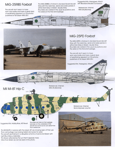 Calcomanías de la Fuerza Aérea Libia escala 1/72 - Imagen 2 de 6