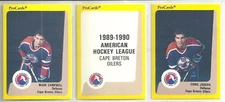 1989-90 Pro Cards 23-card AHL Cape Breton Oilers Hockey Team Set Corey Foster