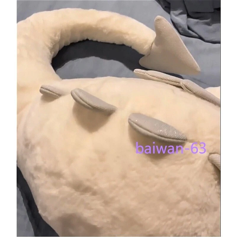 Snow Dragon Plush Toy Cute Soft Little Dragon Pillow Doll Birthday Gift Decorate - Image 3 of 4