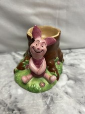 Vintage Disney Winnie The Pooh Egg Cup Collectible Piglet Ceramic Free Postage