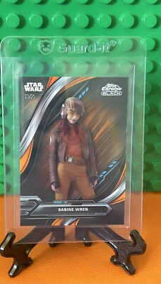 2024 Topps Chrome Black Star Wars Sabine Wren Orange /25 #8