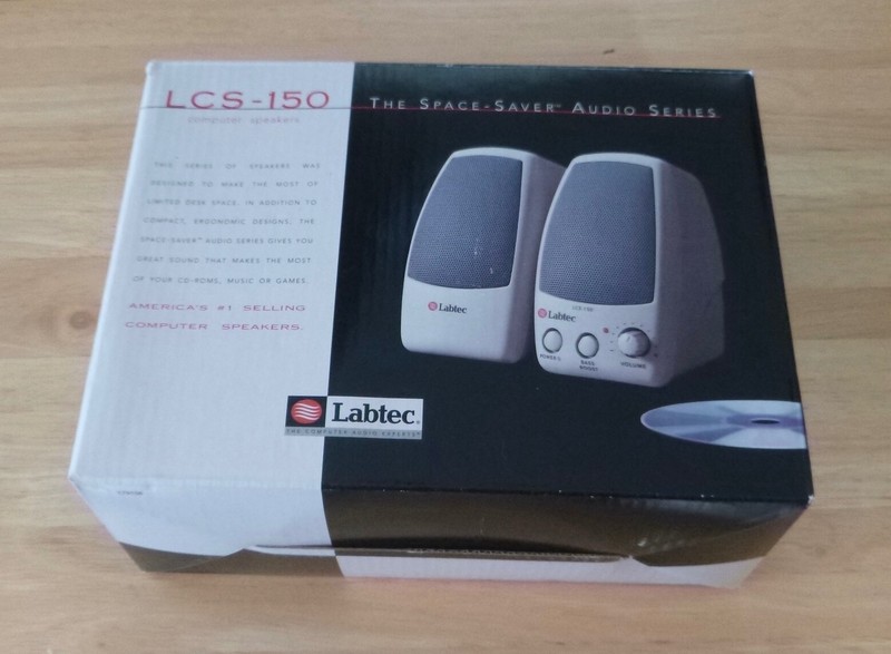 PREOWNED LABTEC AMPLIFIED COMPUTER SPEAKERS LCS-150 -Original PKG