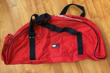 Tommy Hilfiger Duffel Gym Bag Big Flag Logo Workout Carry On Travel