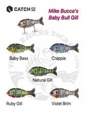 Mike Bucca Baby Bull Gill Swimbaits - Choose Color