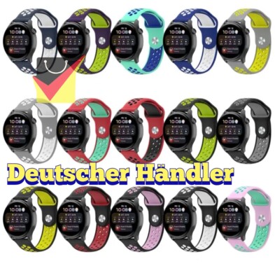 Silikon Armband 22mm für Xiaomi, Amazfit GTR, Garmin, Huawei, Samsung strap band