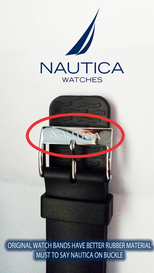 NAUTICA AUTHENTIC BAND/STRAP 22mm N14537G N18638G N16568G N19557G A18669G N14555 - Image 2 of 3