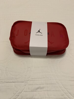 Nike Air Jordan Travel Clutch Bag Toiletries Bag Gym Red Jumpman New With Tag$40